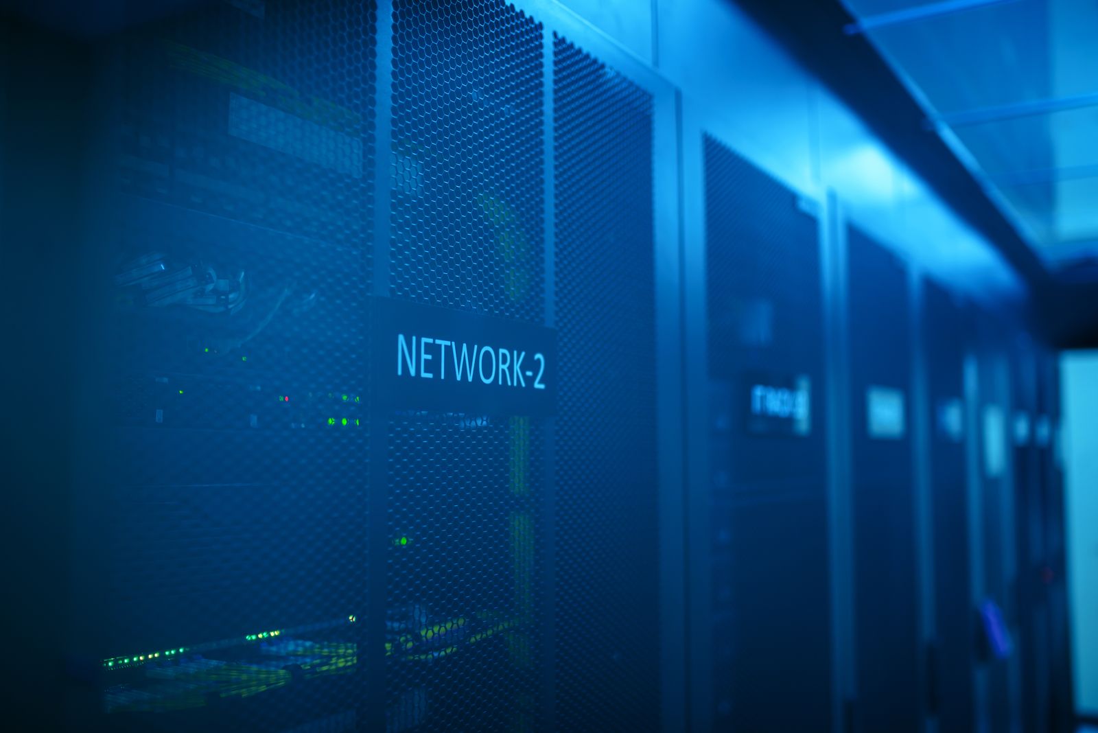 Managed network rack for secure temporary infrastructure