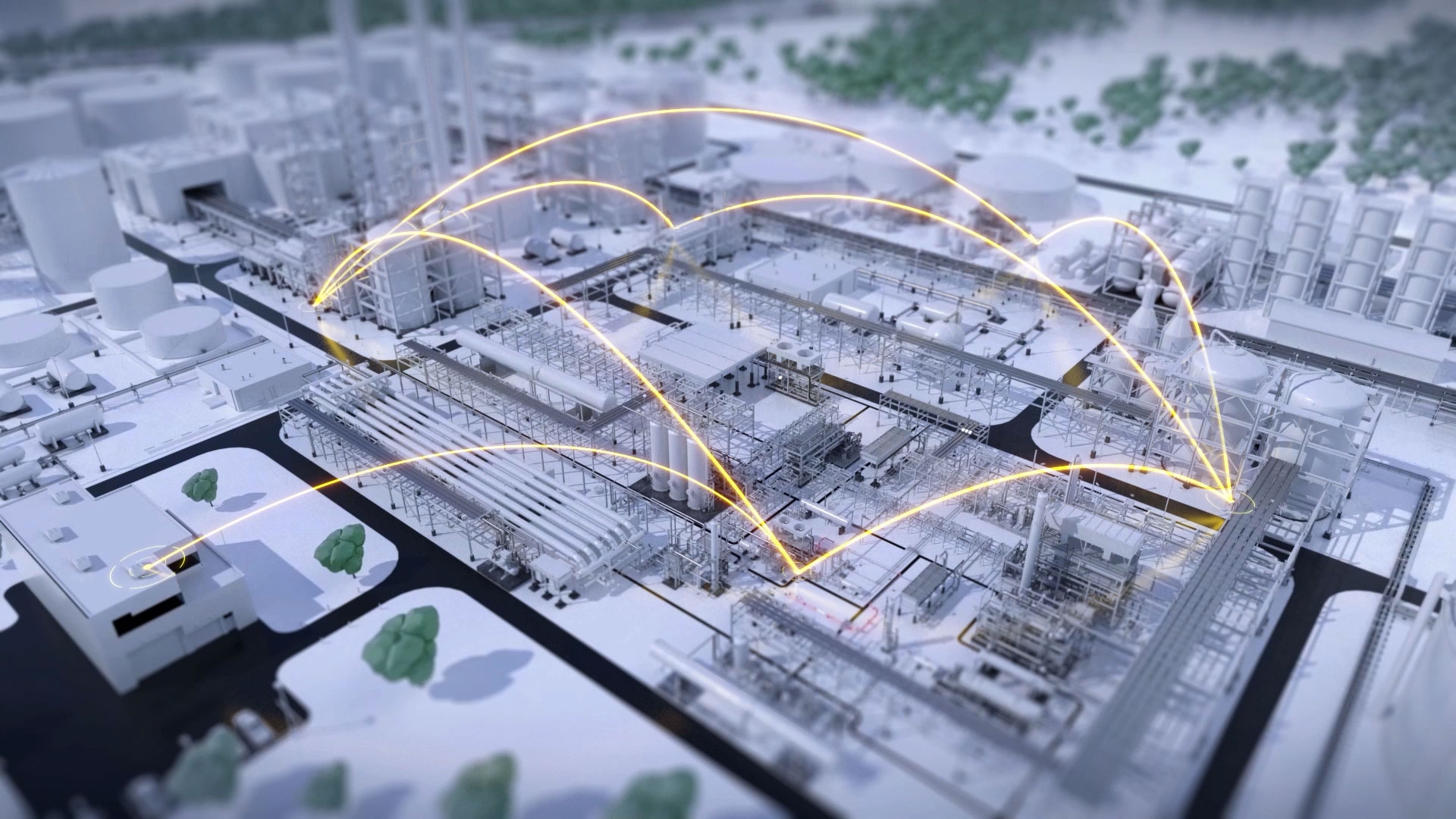 Wireless network coverage across a large industrial project site